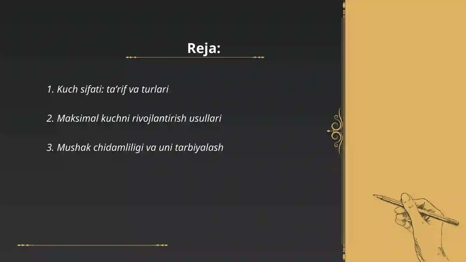 Kuch sifati va uni tarbiyalash 2