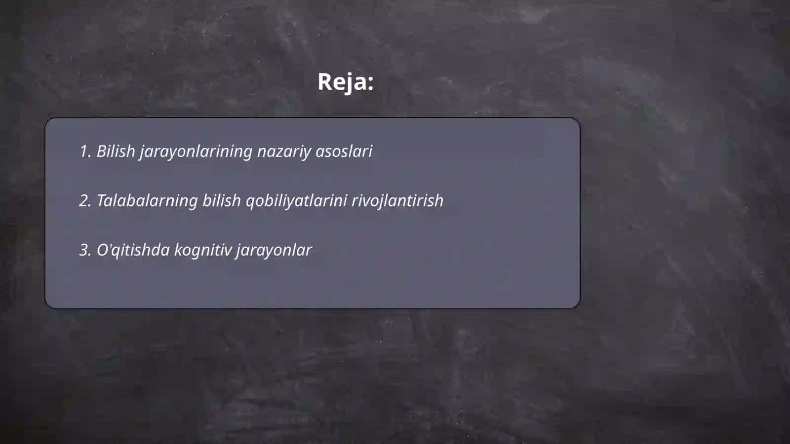 Pedagogik faoliyatda bilish jarayonlari 2