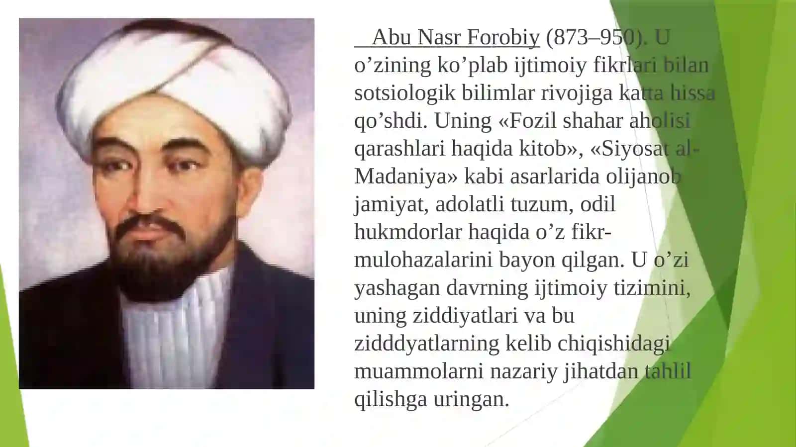 Sharq mutafakkirlarining sotsiologik qarashlari 2