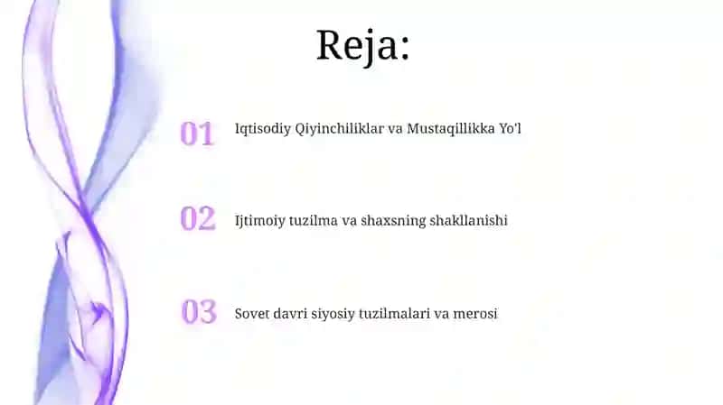 Mustaqillikka erishish arafasida Ózbekistonda ijtimoiy-siyosiy jarayonlar 2