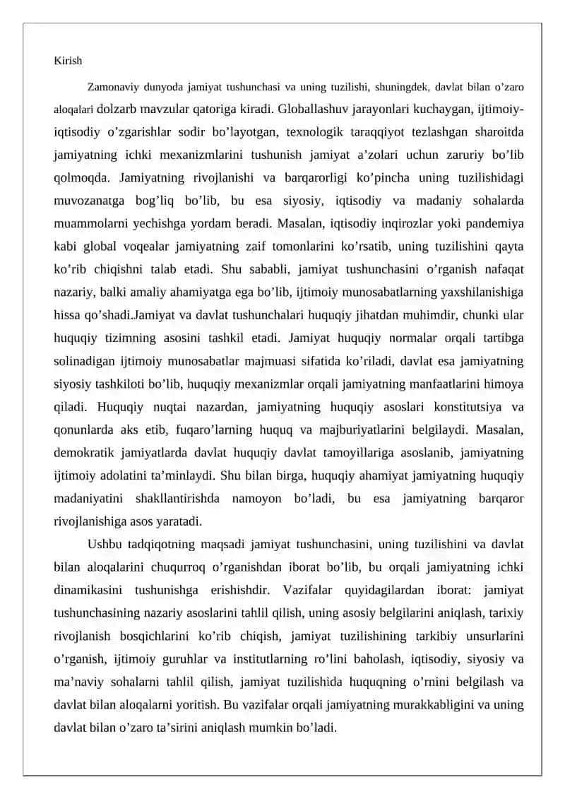 Jamiyat tushunchasi, uning tuzilishi va davlat bilan aloqasi 2