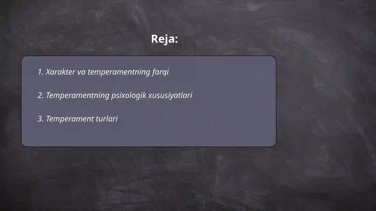 Temperamentning psixologik tavsifi 2