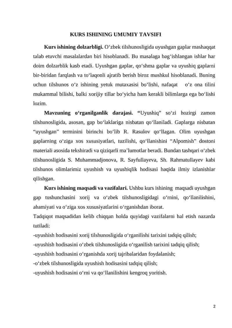 Uyushgan Gapning Badiiy Matnda Qo‘llanilishi 2
