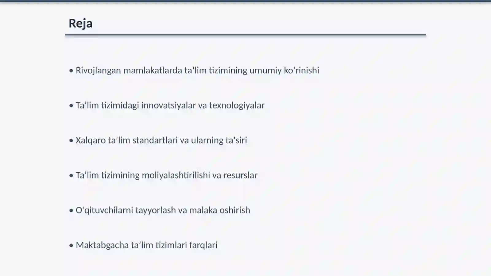 Rivojlangan xorijiy mamlakatlarda taʼlim tizimi mavzusiga qiyosiy tahlil 2