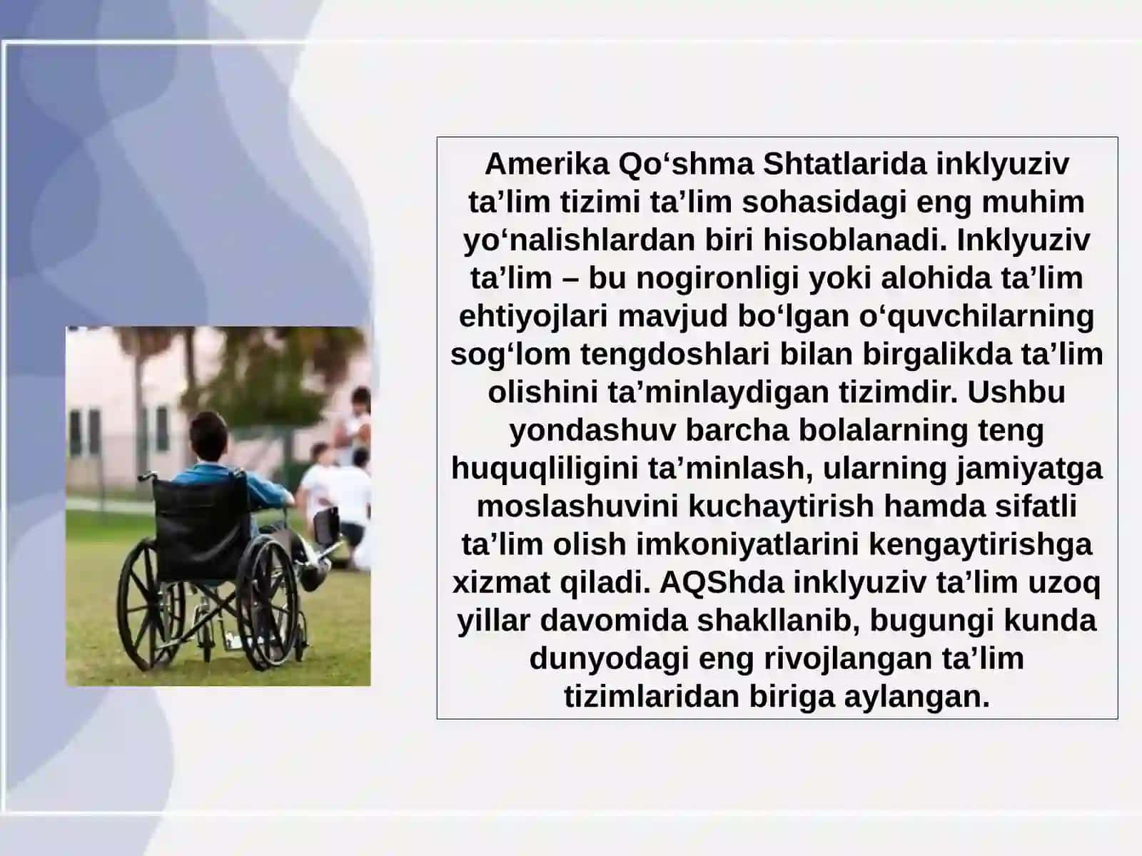 Amerikada inklyuziv ta’lim 2