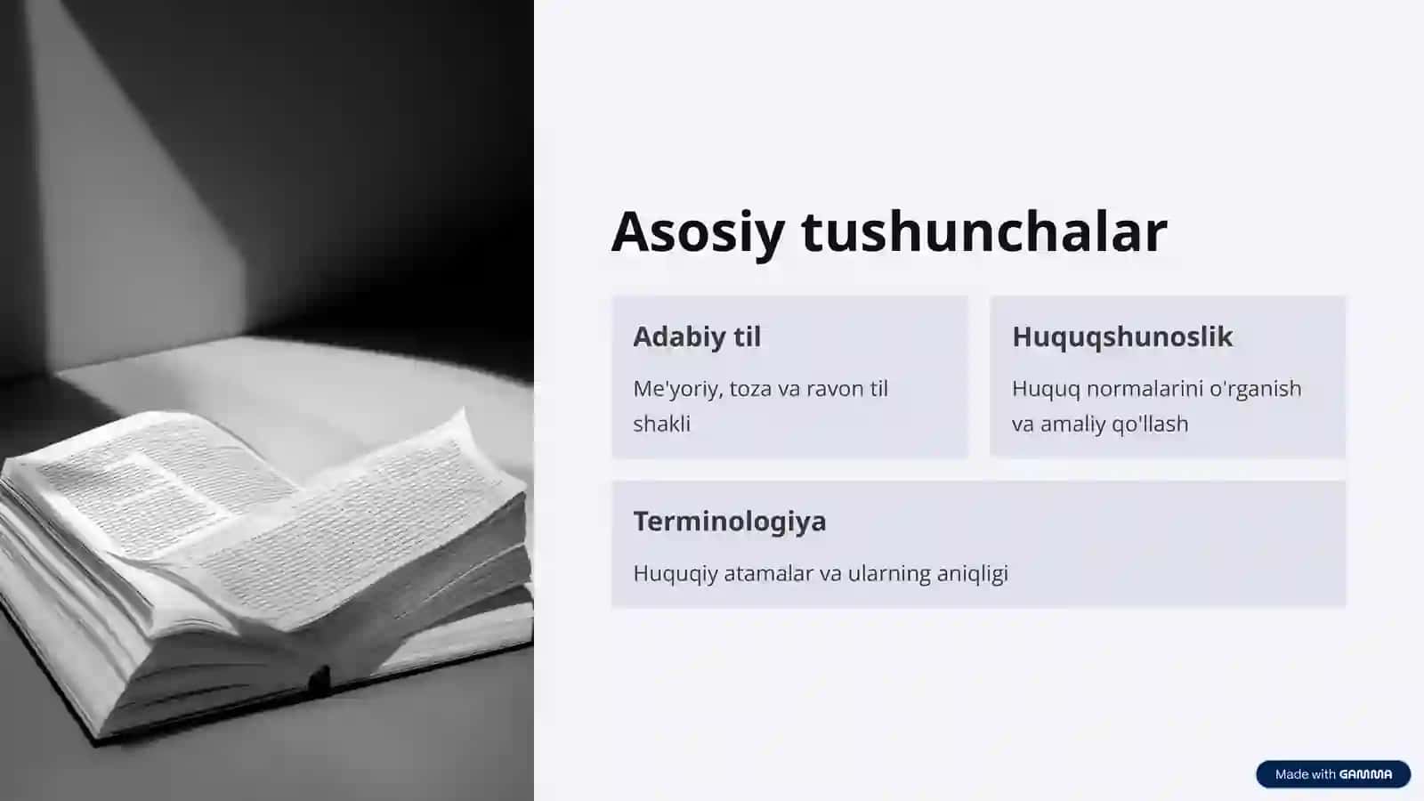 Huquqshunoslik kasbida adabiy tilning ahamiyati 2