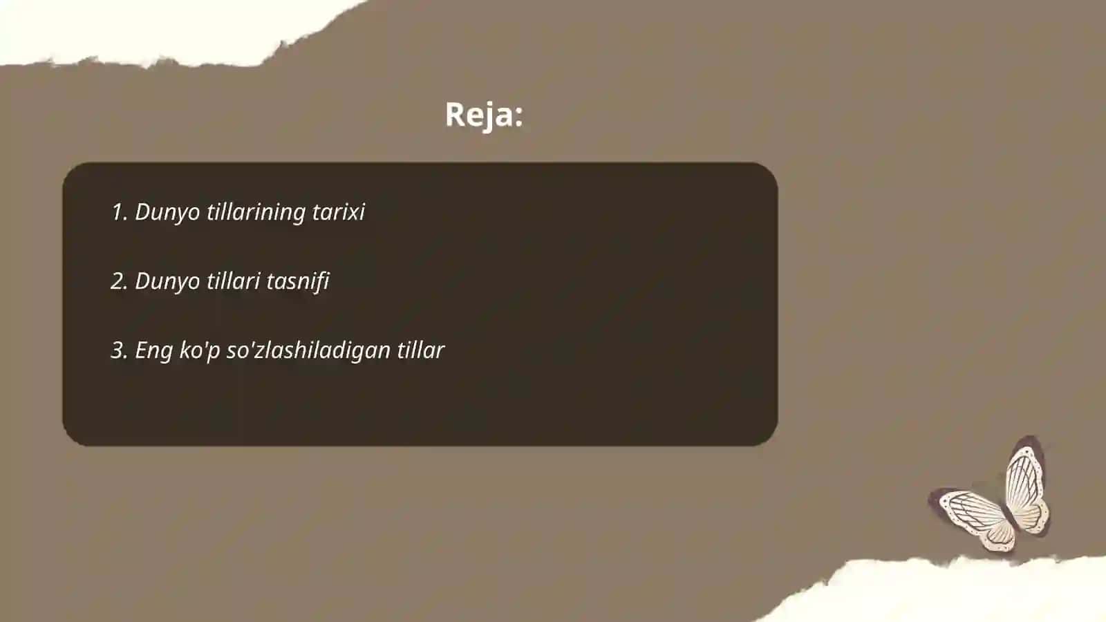 Dunyo tillari 2
