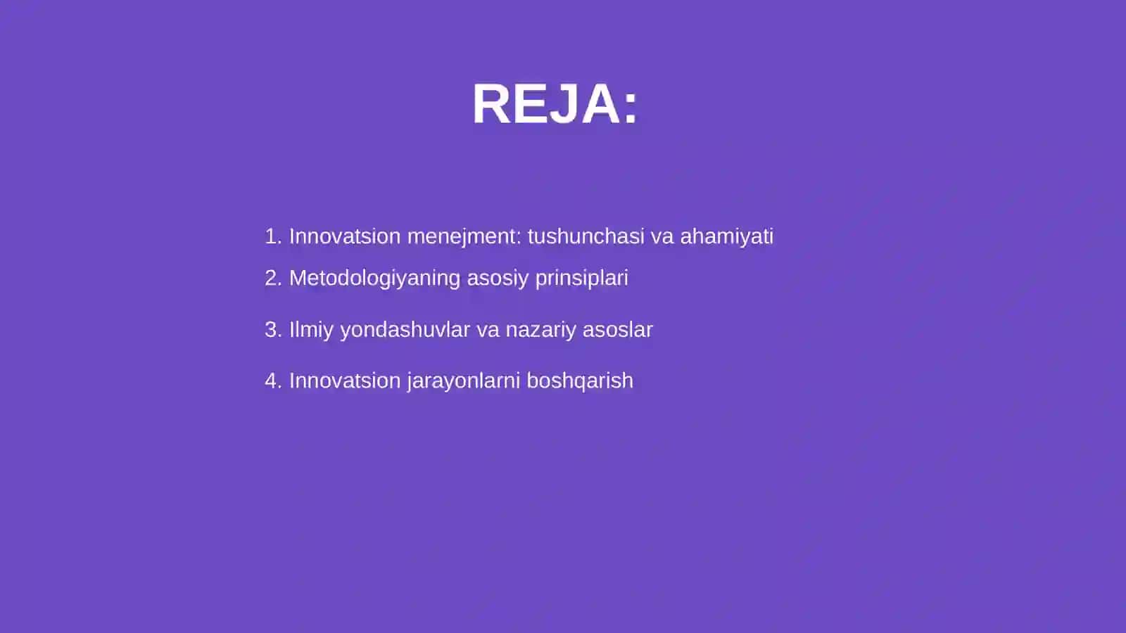 Innovatsion menejmentning metodologiyasi 2