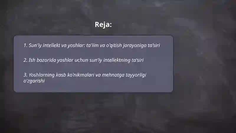 Sun'iy intellekt va yoshlar: ta'lim va o'qitish jarayoniga ta'siri 2