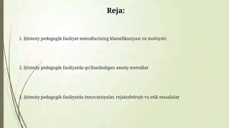 Ijtimoiy pedagogik faoliyat metodlari 2