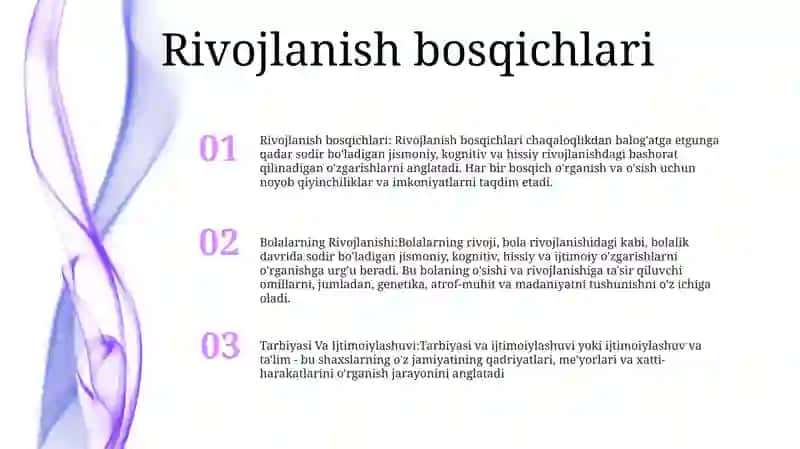 Bolalarning Rivojlanishi, Tarbiyasi Va Ijtimoiylashuvi 2
