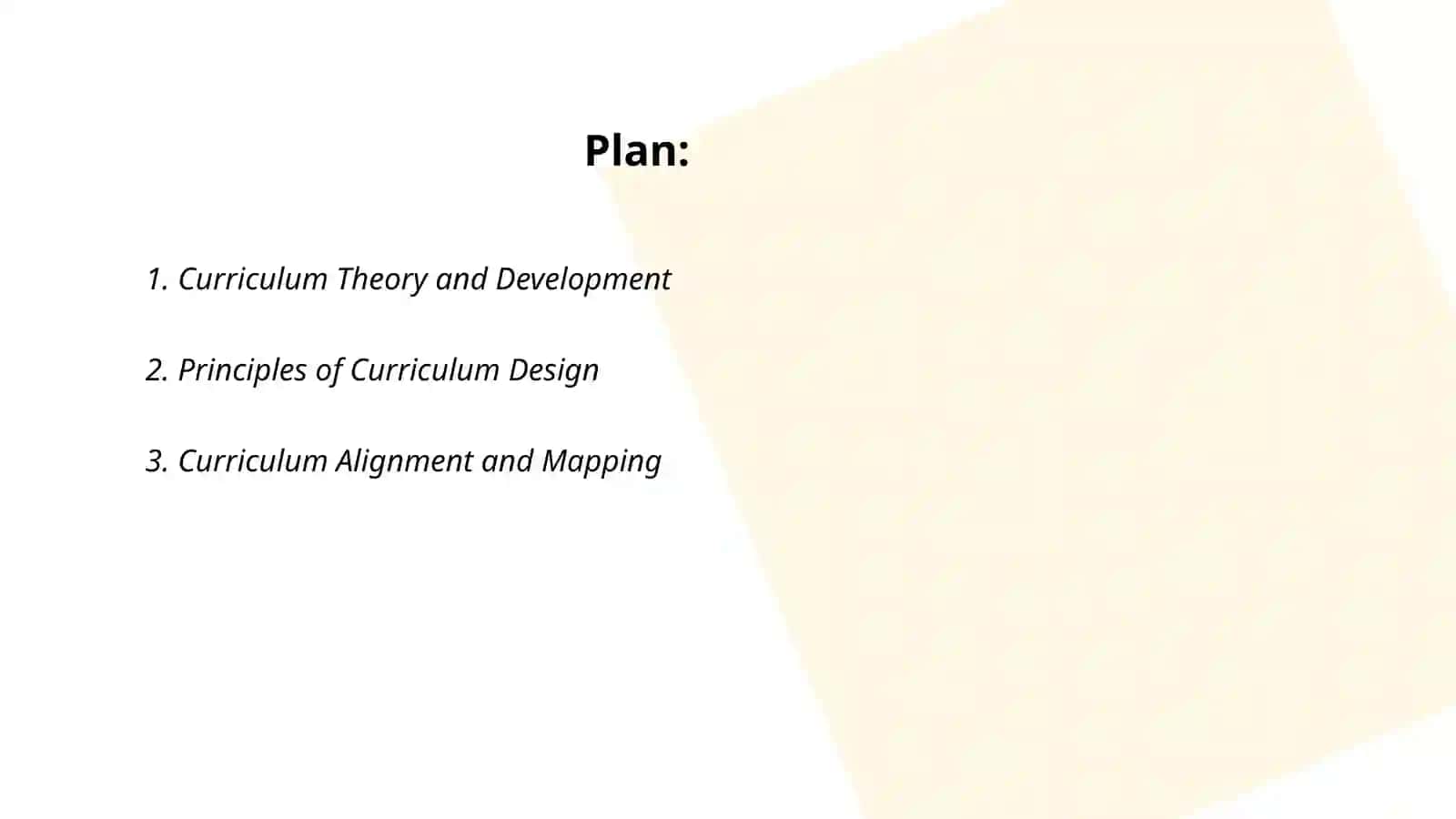 Curriculum design: theoretical and practical values 2