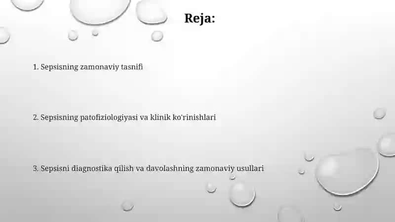 Sepsisning zamonaviy tasnifi 2