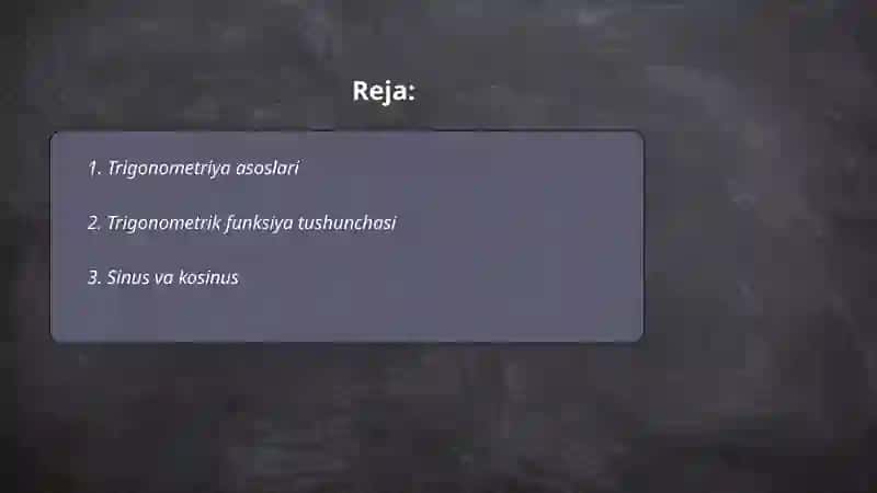Trigonometriya 2