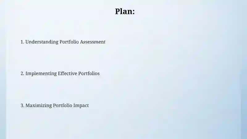 Portfolio assessment 2