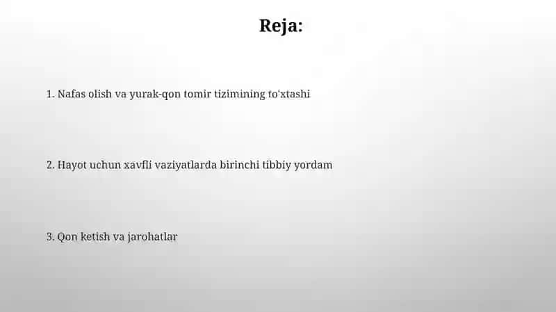 Xayot uchun havfli holatlarda birinchi tibbiy yordam ko'rsatish 2