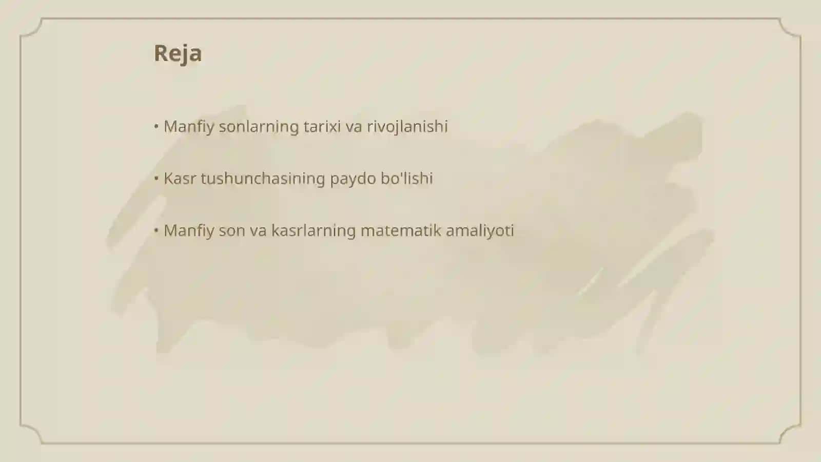 Manfiy son va kasr tushunchasining vujudga kelishi haqida tarixiy maʼlumot 2