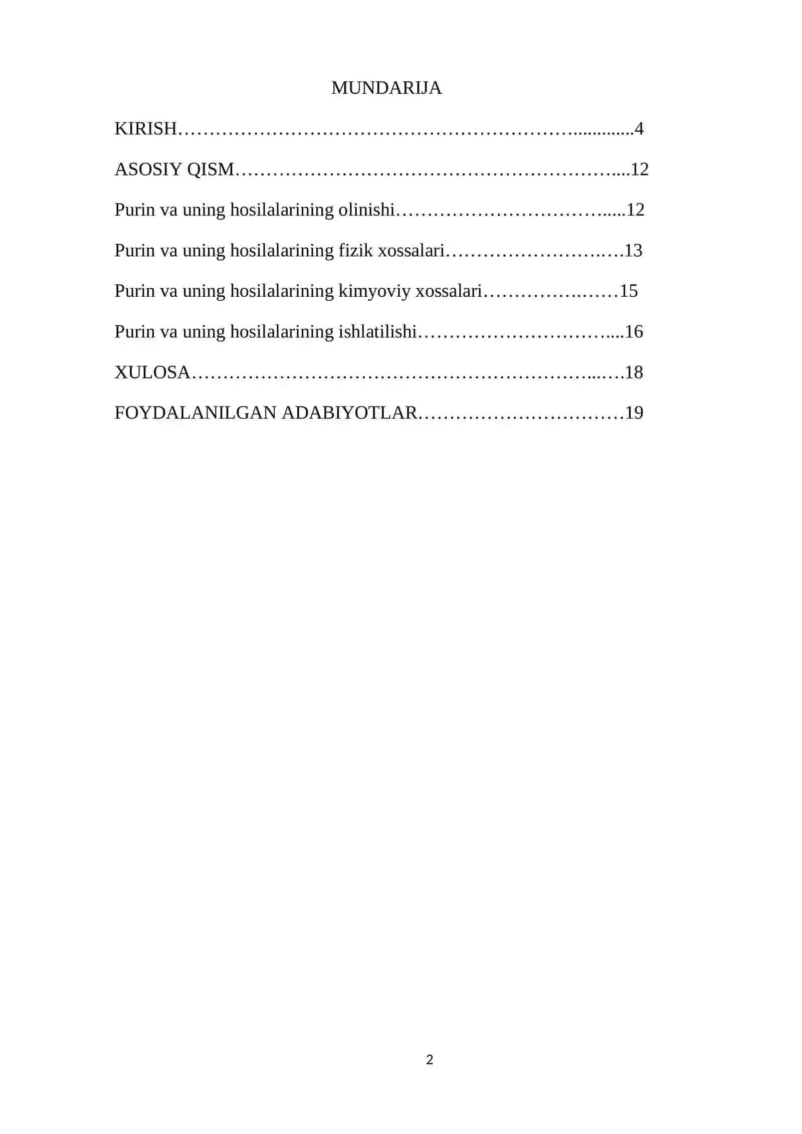 Purin va uning hosilalari 2