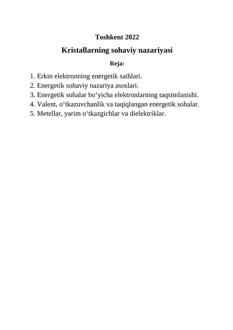 Fizika II fanidan 3-mustaqil ishi 2