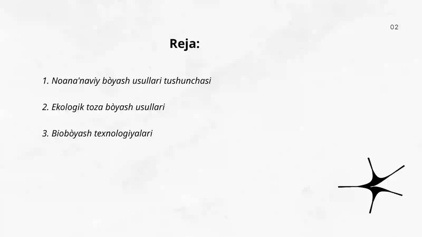 Noana'naviy bo'yash usullari 2
