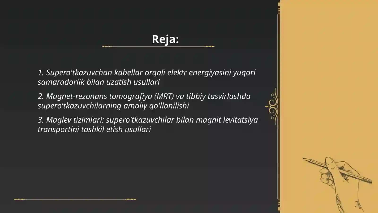 Supero'tkazuvchan texnologiyalarning amalda qo'llanish usullari 2