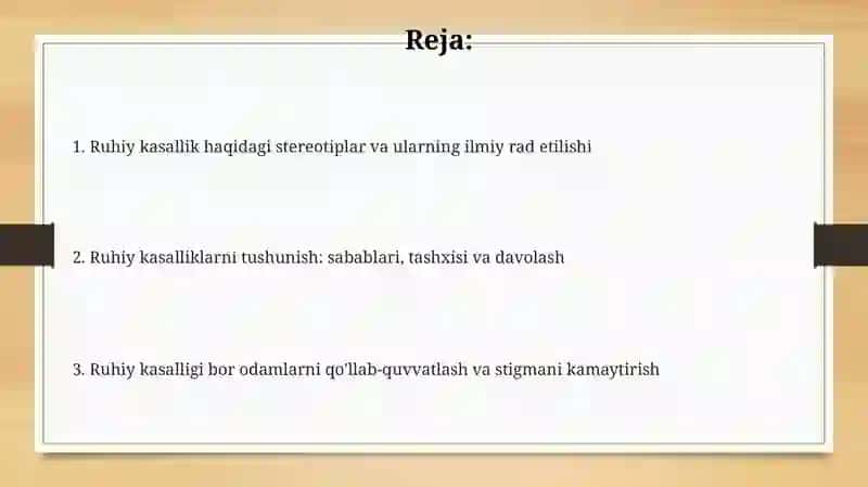 Ruhiy kasallik haqidagi stereotiplar va ularning ilmiy rad etilishi 2