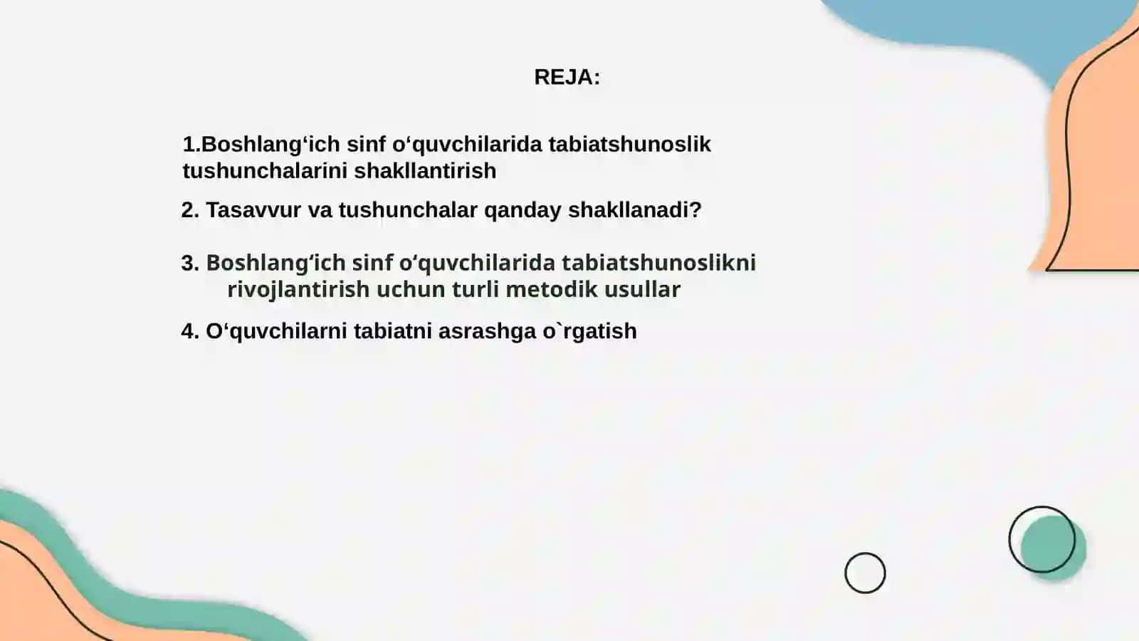 Boshlangʻich sinf oʻquvchilarida tabiatshunoslik tasavvur va tushunchalarini shakllantirishning metodik asoslari 2