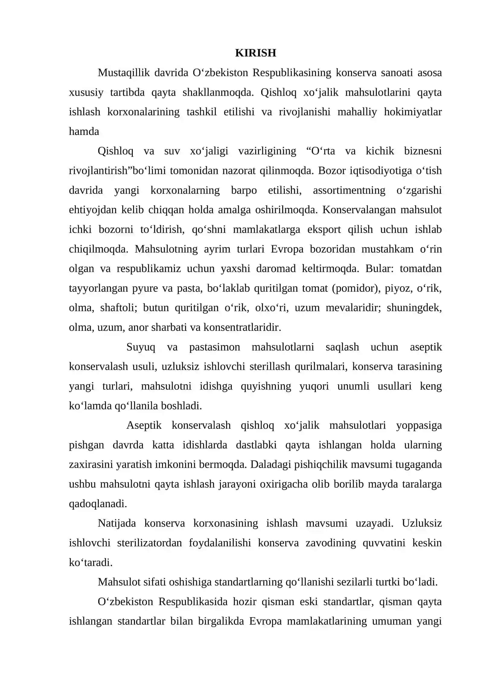 25 %li tomat pastasi ishlab chiqarish liniyasi loyixalansin 2