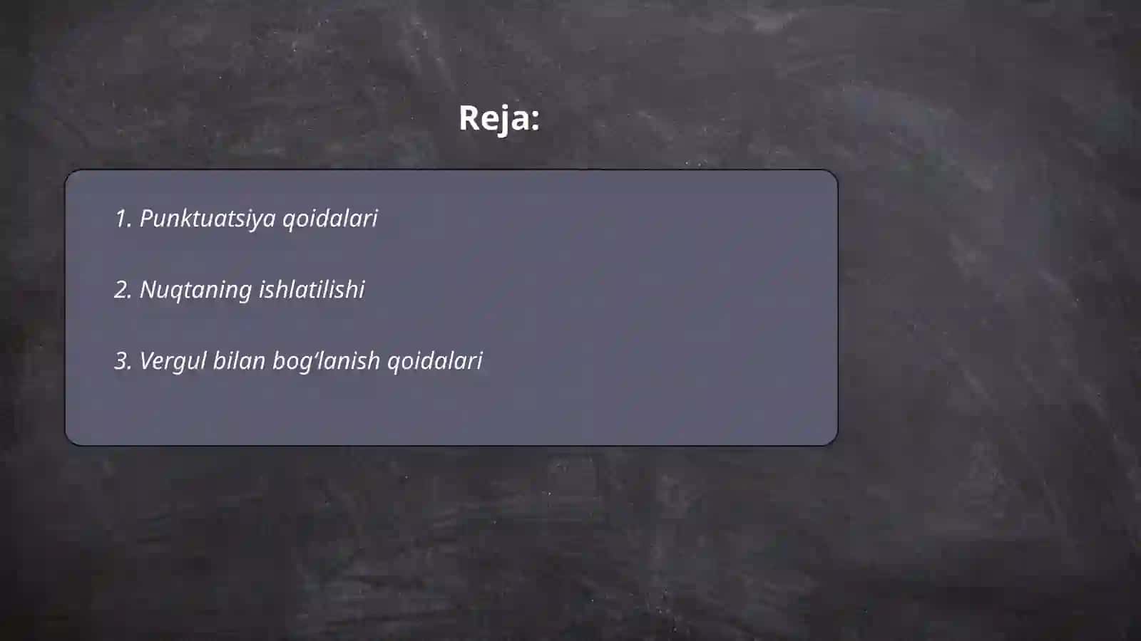Punktuatsion savodxonlik 2