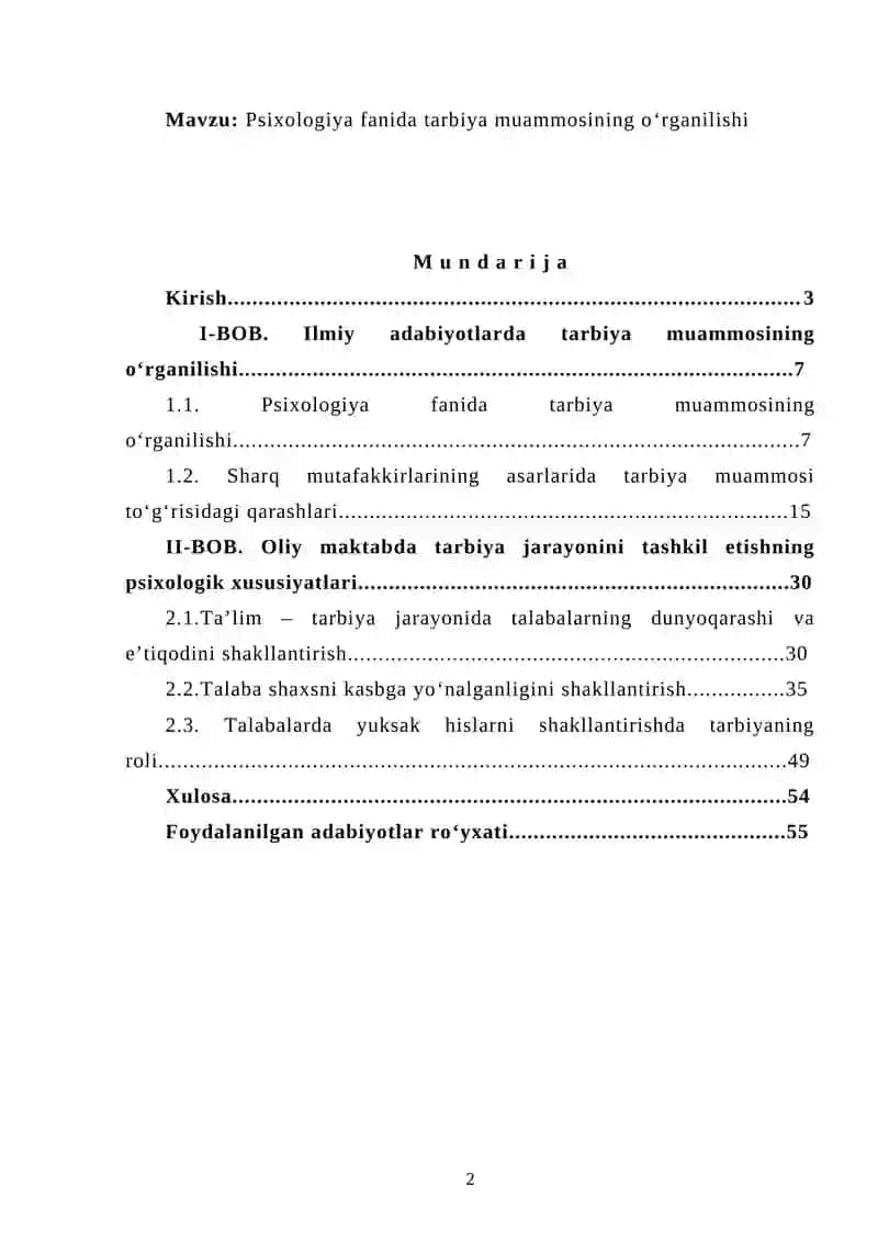 Psixologiya fanida tarbiya muammosining о‘rganilishi 2