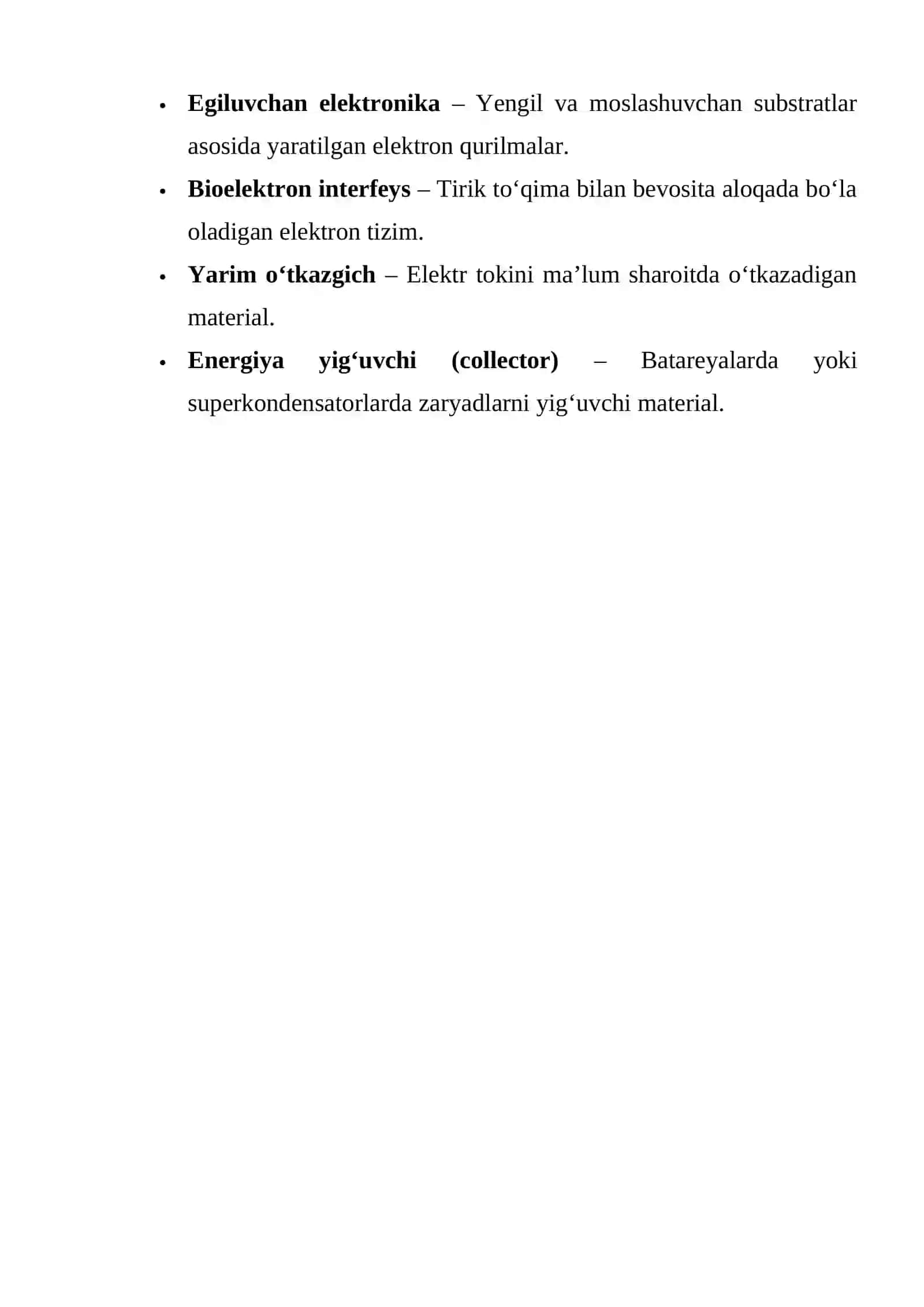 10-Semenar: Supero'tkazuvchi polimer matritsalari - xususiyatlari, xossalari va qo'llash sohalari 2