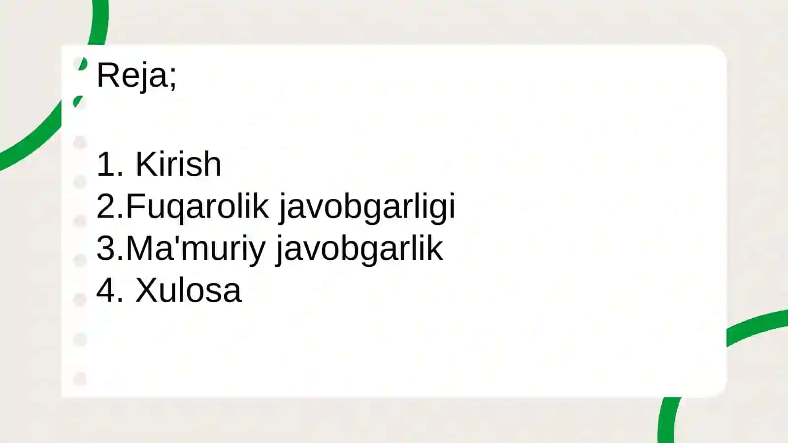 Majburiyatlarni buzganlik uchun javobgarlik 2