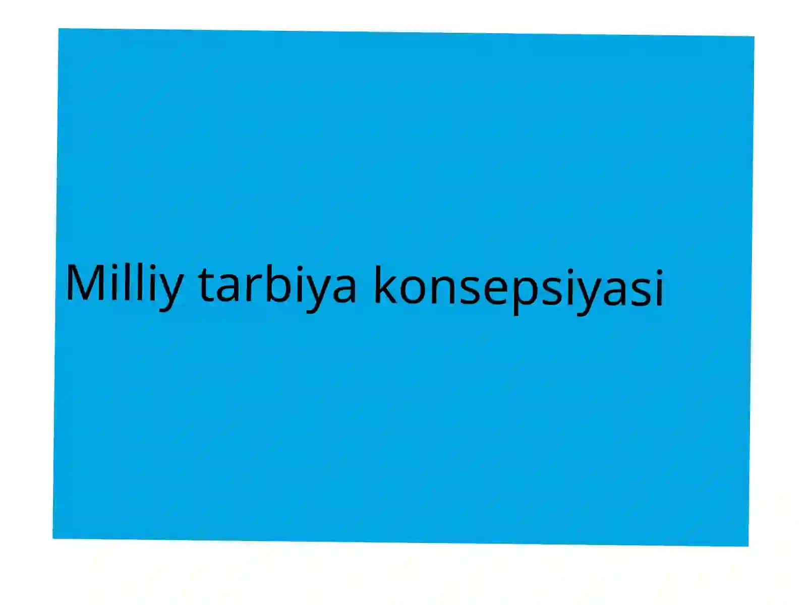 BT6-23 Ro'zmamatova Sitora - Milliy Tarbiya Konsepsiyasi 2
