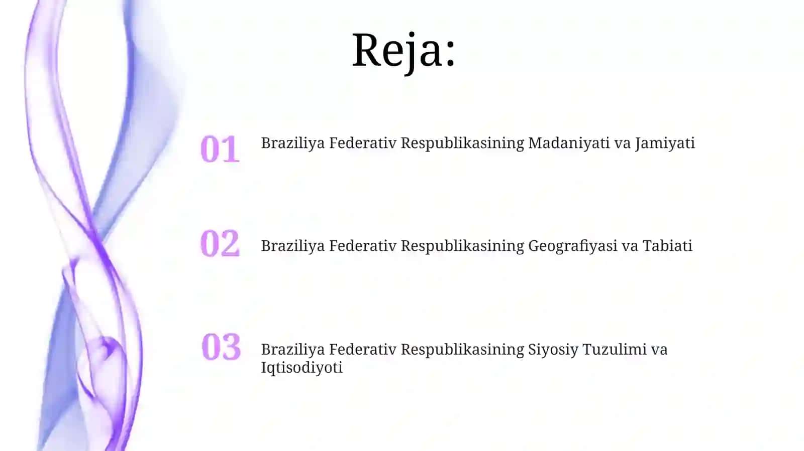 Braziliya Federativ Respublikasining Madaniyati va Jamiyati 2