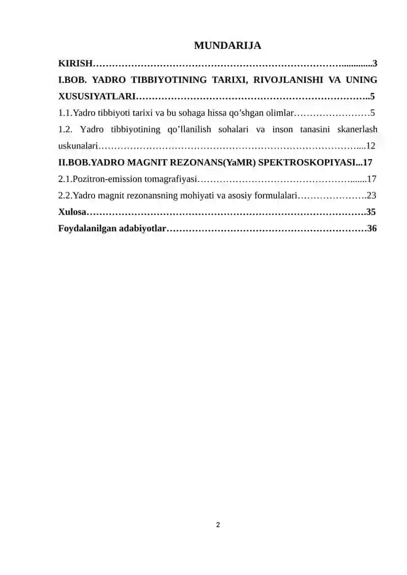 Mavzu: Yadro fizikasining tibbiyotda qo’llanilishi. Pozitron emission tomografiya. 2
