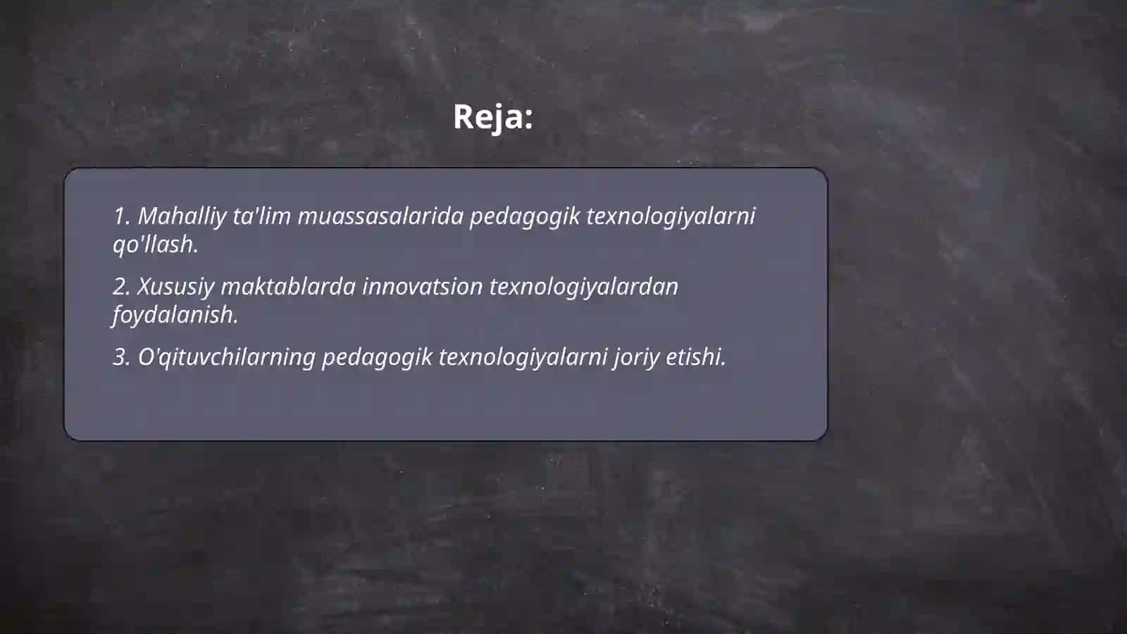 Pedagogik texnologiyalardan lokal va xususiy darajada foydalanish 2
