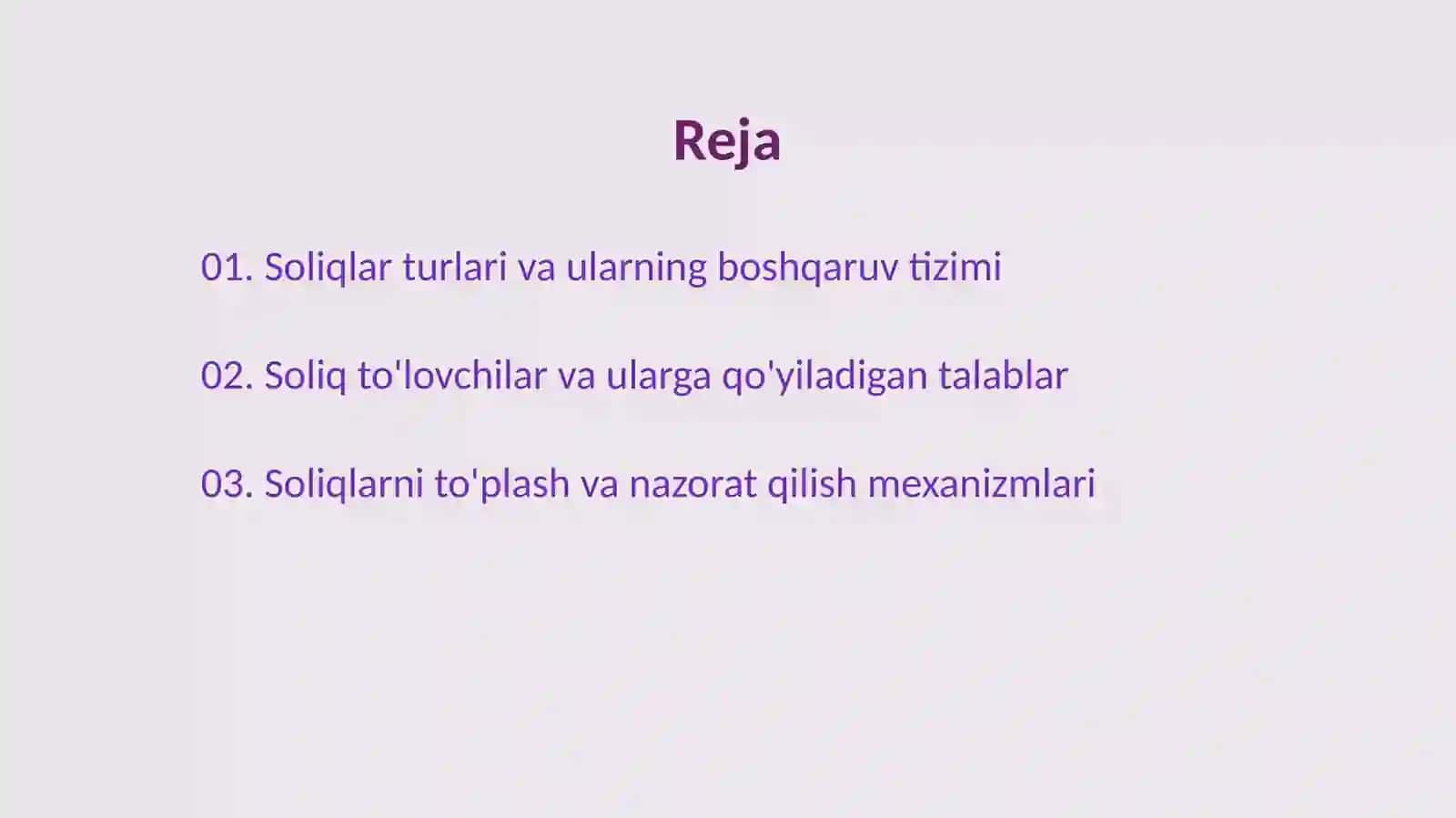 Soliqlar va ularni undirish mexanizmi 2