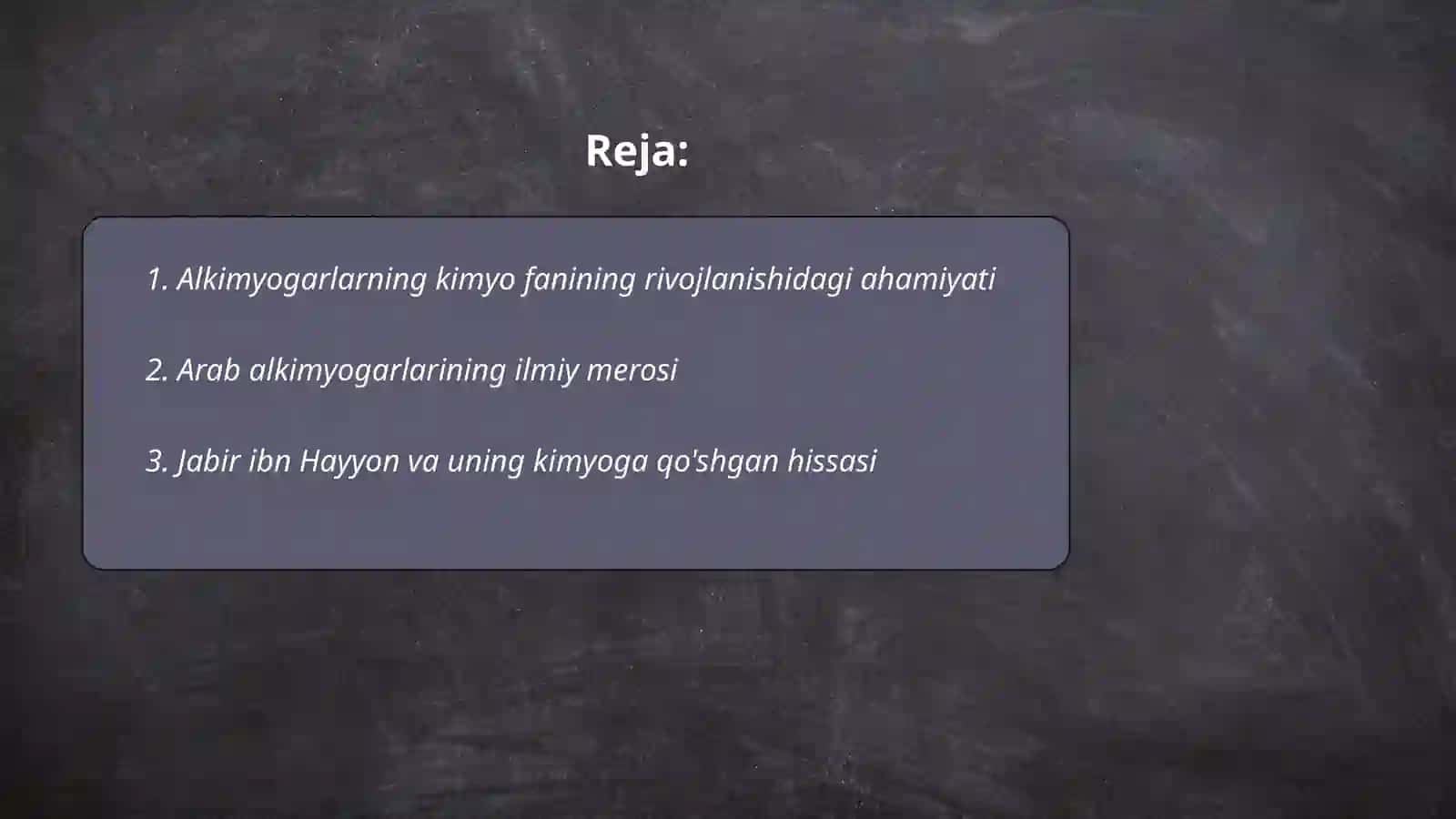 Alkimyogarlar taoliyatining kimyoni rivolantirishdagi roli. Mashhur arab alkimyogarlari 2
