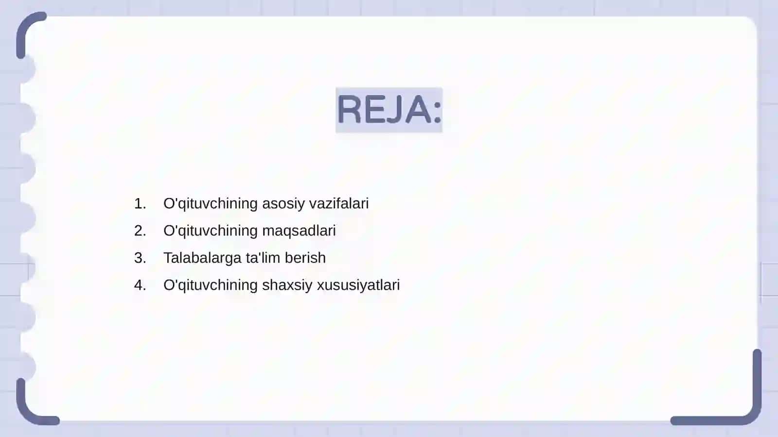 O'qituvchining asosiy vazifalari va uning shaxsiga qo'yiladigan talablar 2