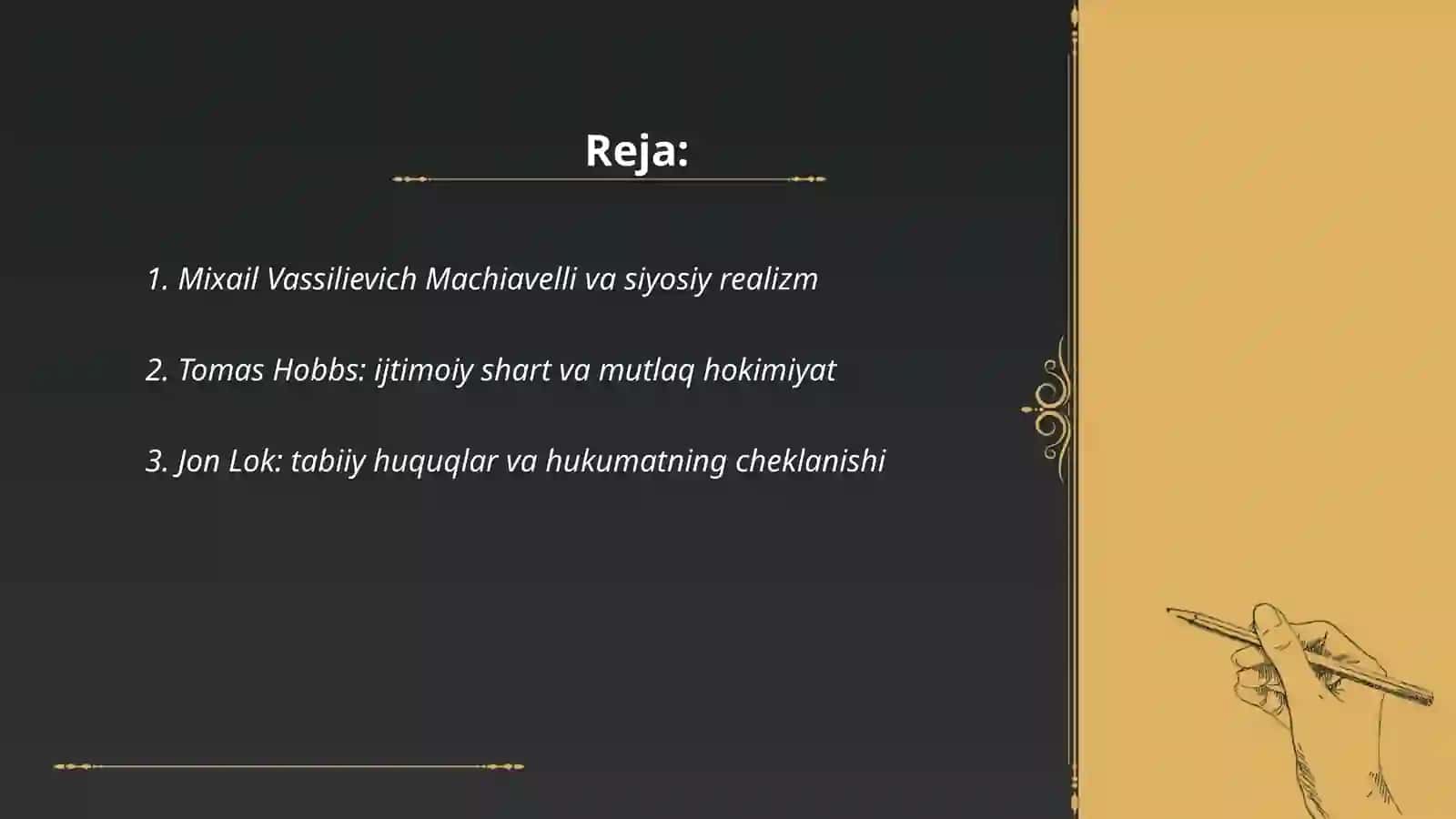 Yevropada yangi davr siyosiy ta’limotlari 2
