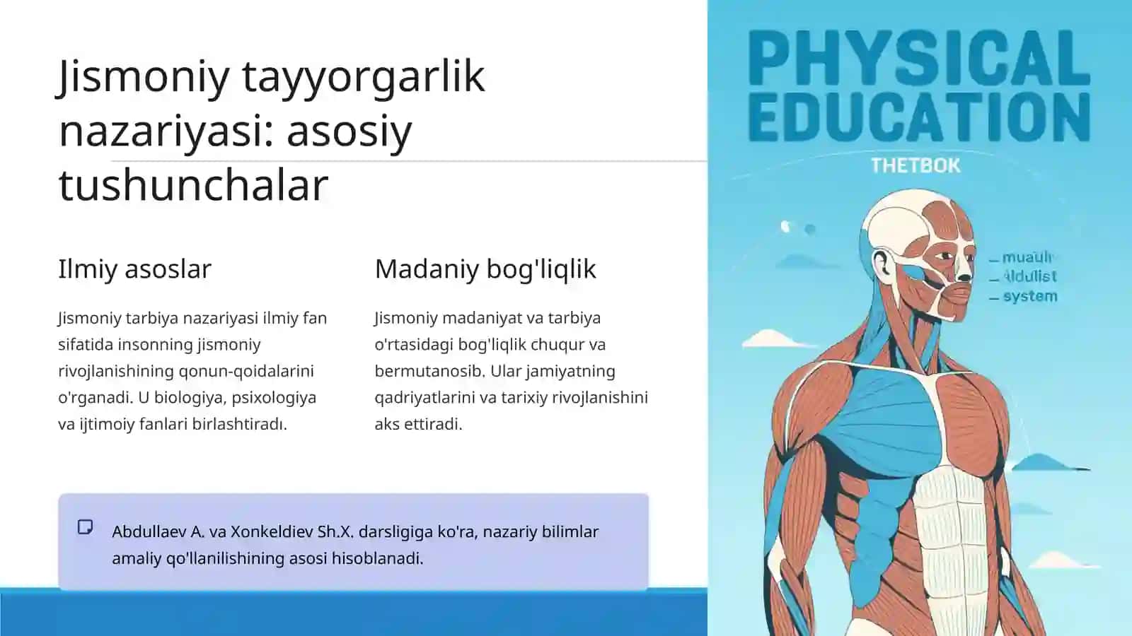 Jismoniy tayyorgarlikning nazariy va amaliy vazifalari 2
