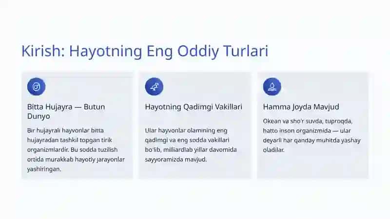 Bir Hujayrali Hayvonlar: Hayotning Mikroskopik Moʻjizalari 2
