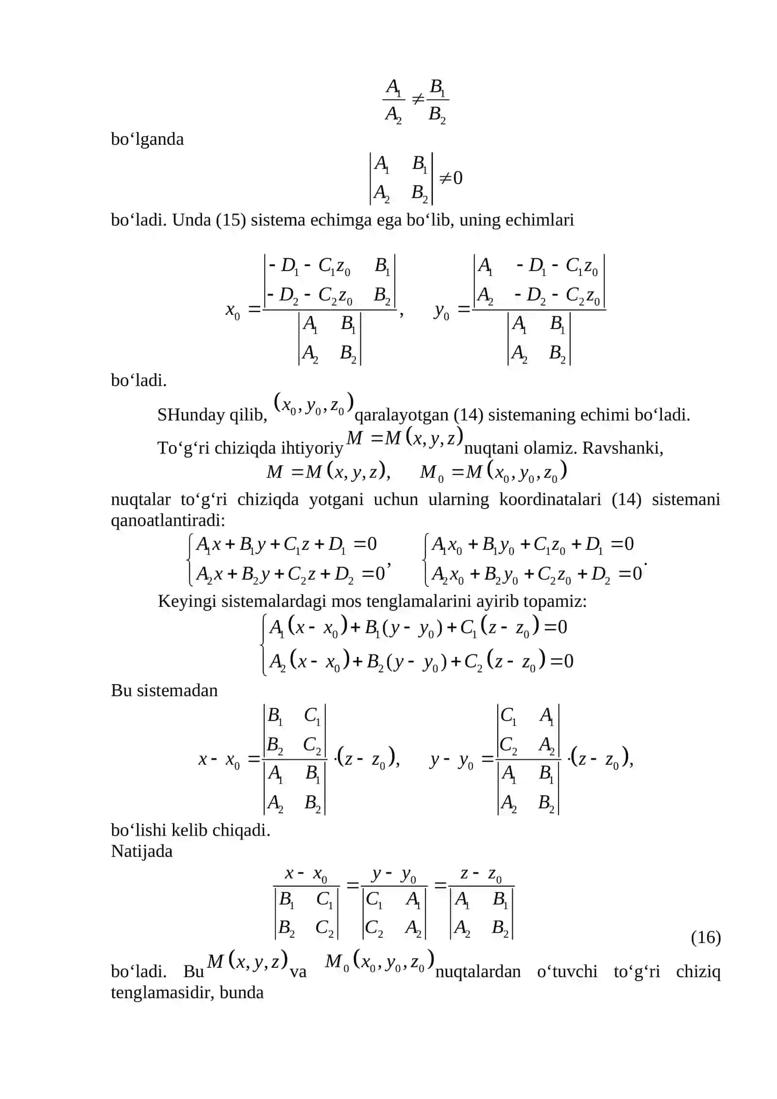 Fazodagi geometriya 2