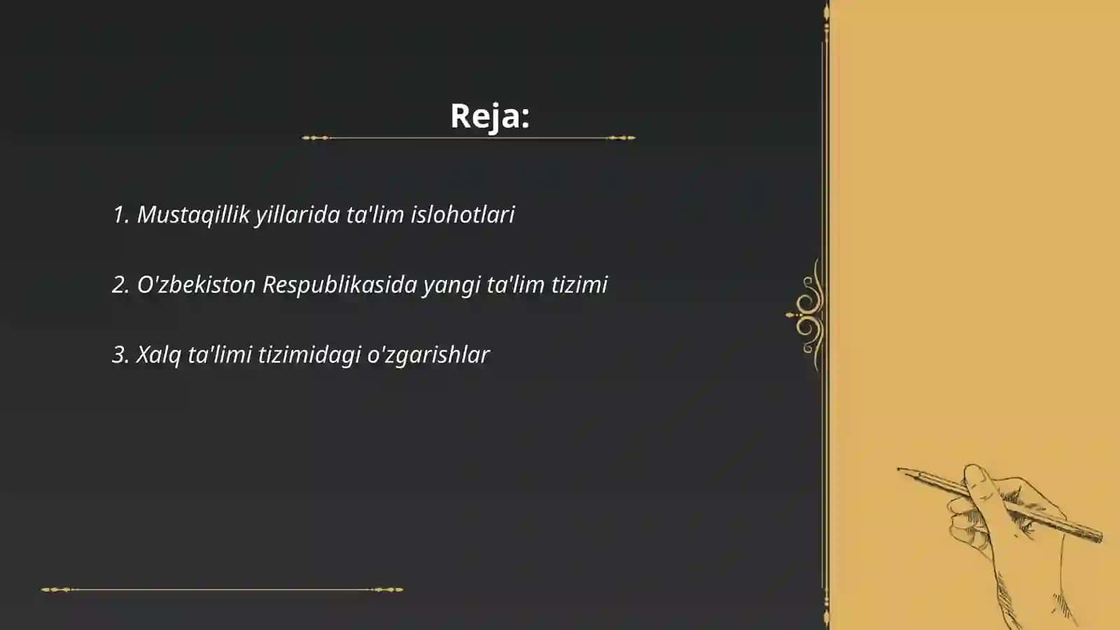 Mustaqillik yillarida ta'lim islohotlari 2