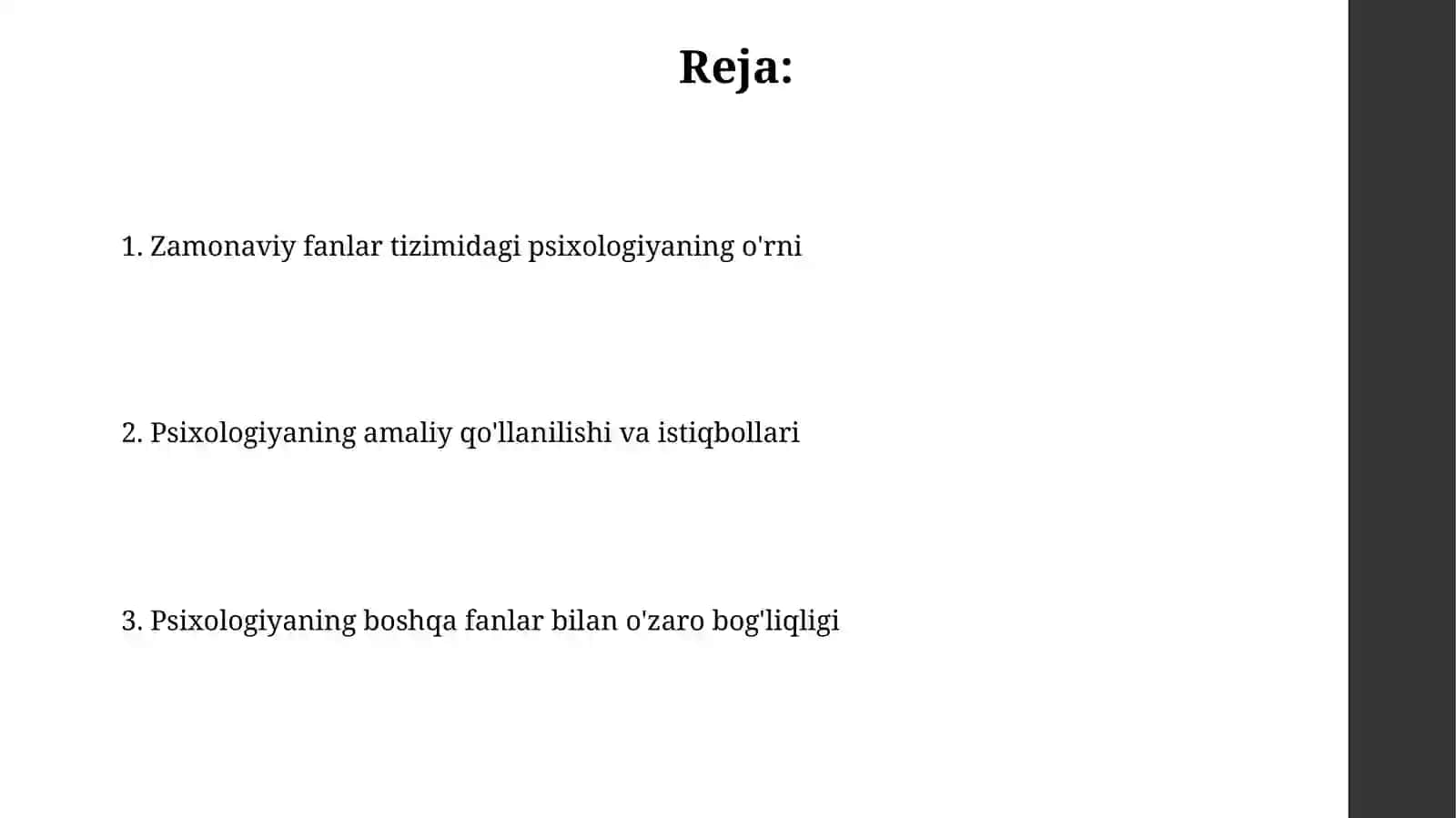 Psixologiya fanini zamonaviy fanlar tizimidagi oʻrni 2