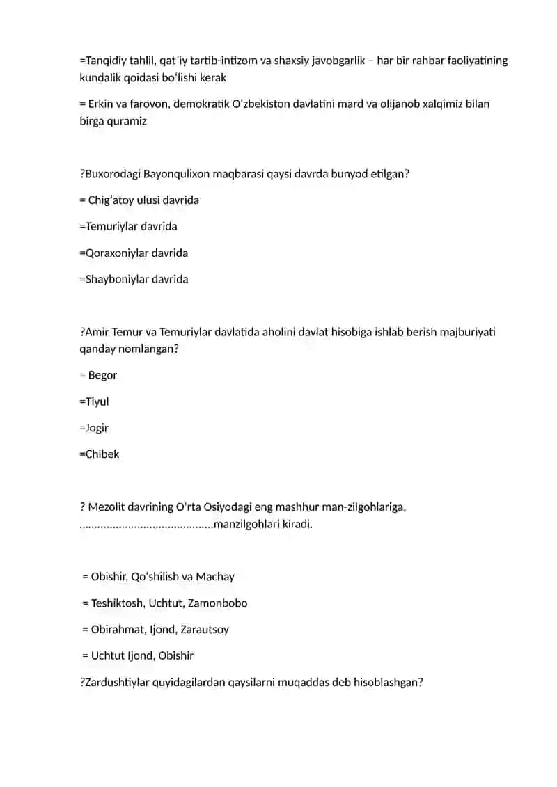 HISTORY OF UZBEKISTAN & DEVELOPING STRATEGY 2