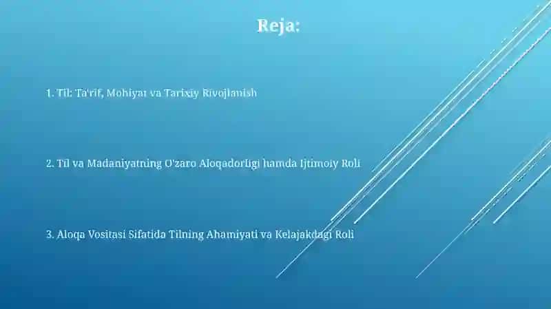 Til - insoniyatning muhim aloqa-aralashuv vositasi 2