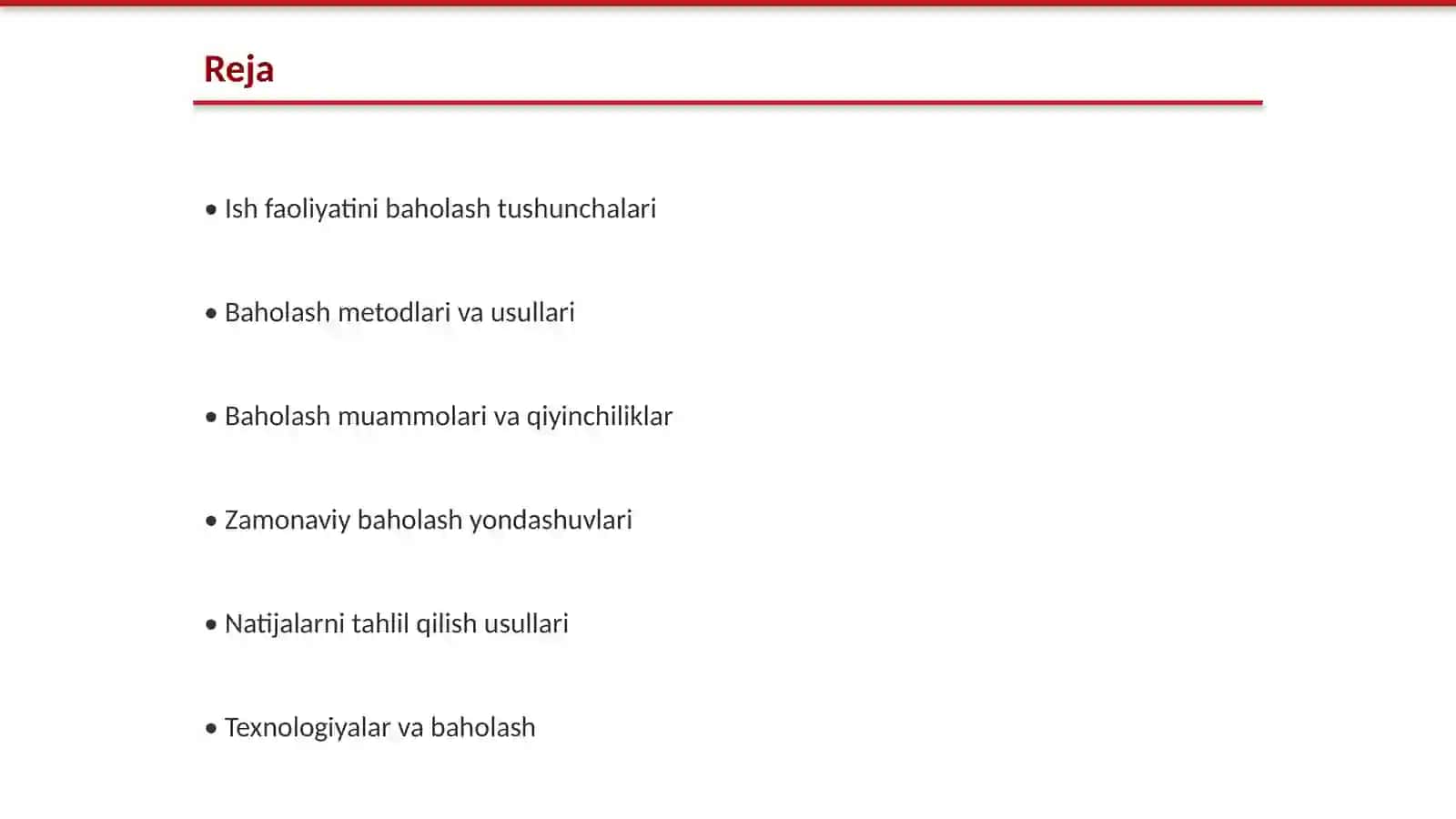 Inson resurslarini boshqarish jarayonida ish faoliyatining sifati va miqdorini baholash muammolari 2