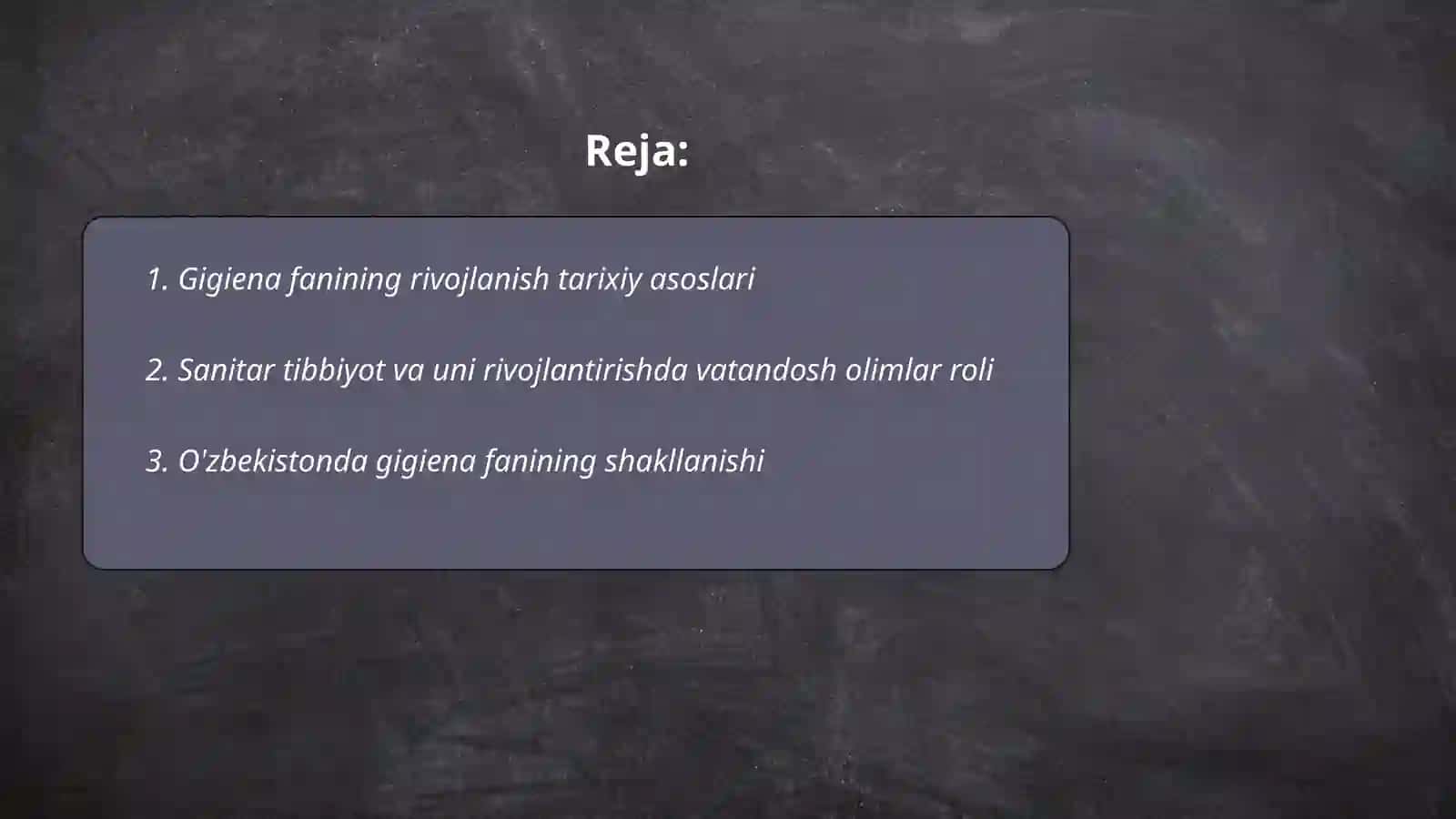 Kammunal gigiena fanini rivojlanishidagi vatondpsh olimlarning xissalarini òrganish 2