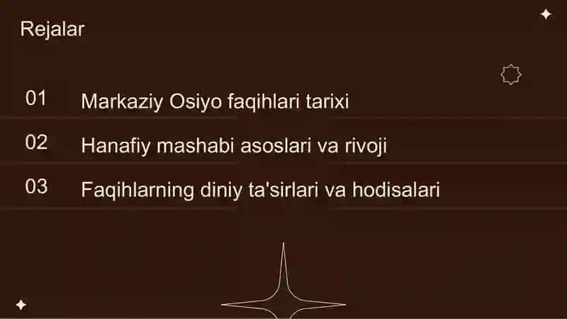 hanafiy mashabi rivojida markaziy osiyo boshlarining roli va hissasi 2